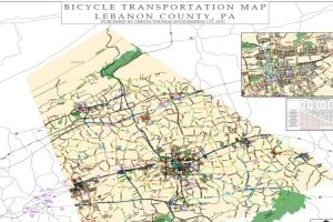 Lebanon County Bicycle Map